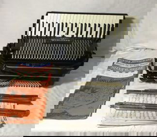 Vintage Wurlitzer 1030 Accordion Black with Case