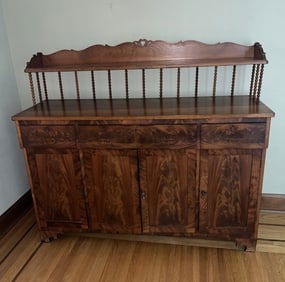 Buffet w/ Spinndel Arm Supported Shelf