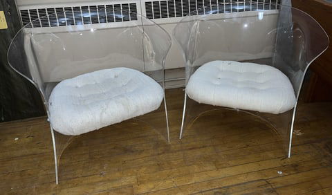 Acrylic Clear Chairs (2)