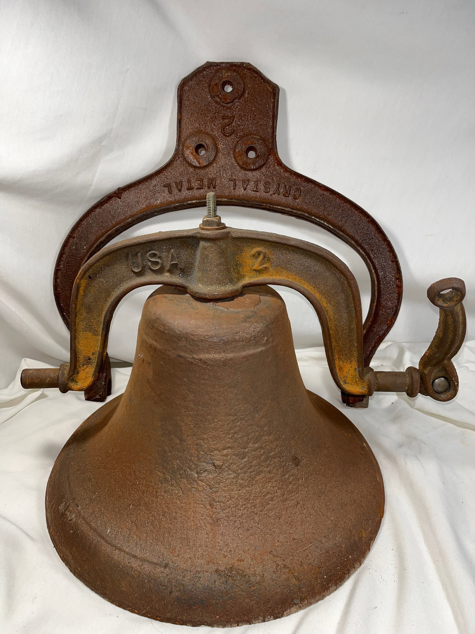 Vintage Crystal Metal Dinner Bell (1 of 6)