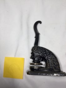 Antique Cast Iron Notary Seal Stamp
