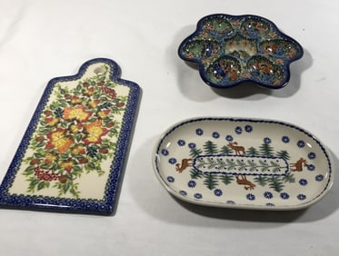 Made in Poland Serving Dishes & Cutting Board