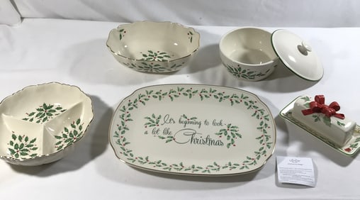 Lenox Holiday Collection Dishes (5)