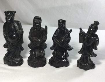 Chinese Wood Carved Figures of the Immortals