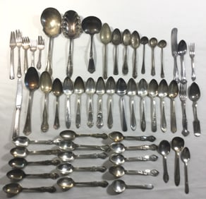 53 pieces of Silver Plated Tableware