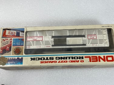 Lionel White Circus Car Cattle Car