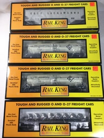 Rail King 4 Car Set all in org boxes