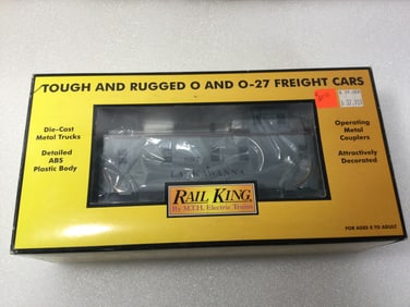 Rail King Lackawanna Offset Steel Caboose