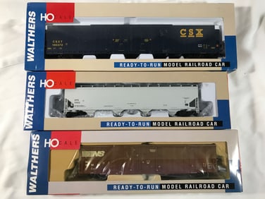 Walthers HO Scale Train Cars (3) new in box