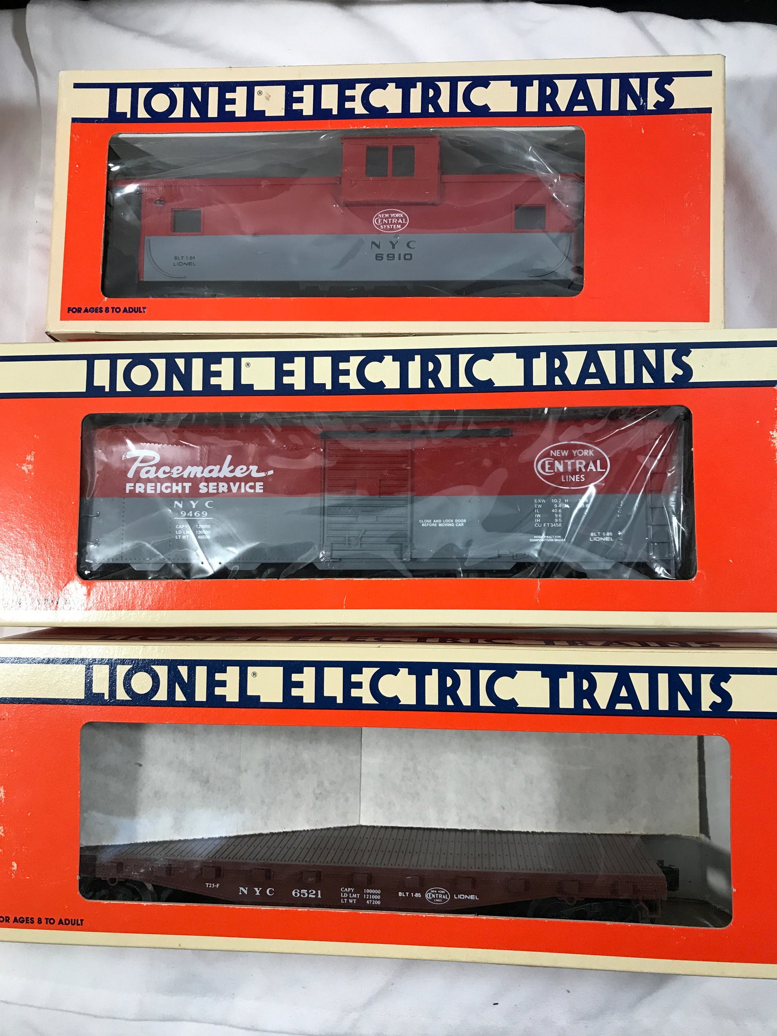 Lionel NYC 3 Car Collection All in original boxes (1 of 6)