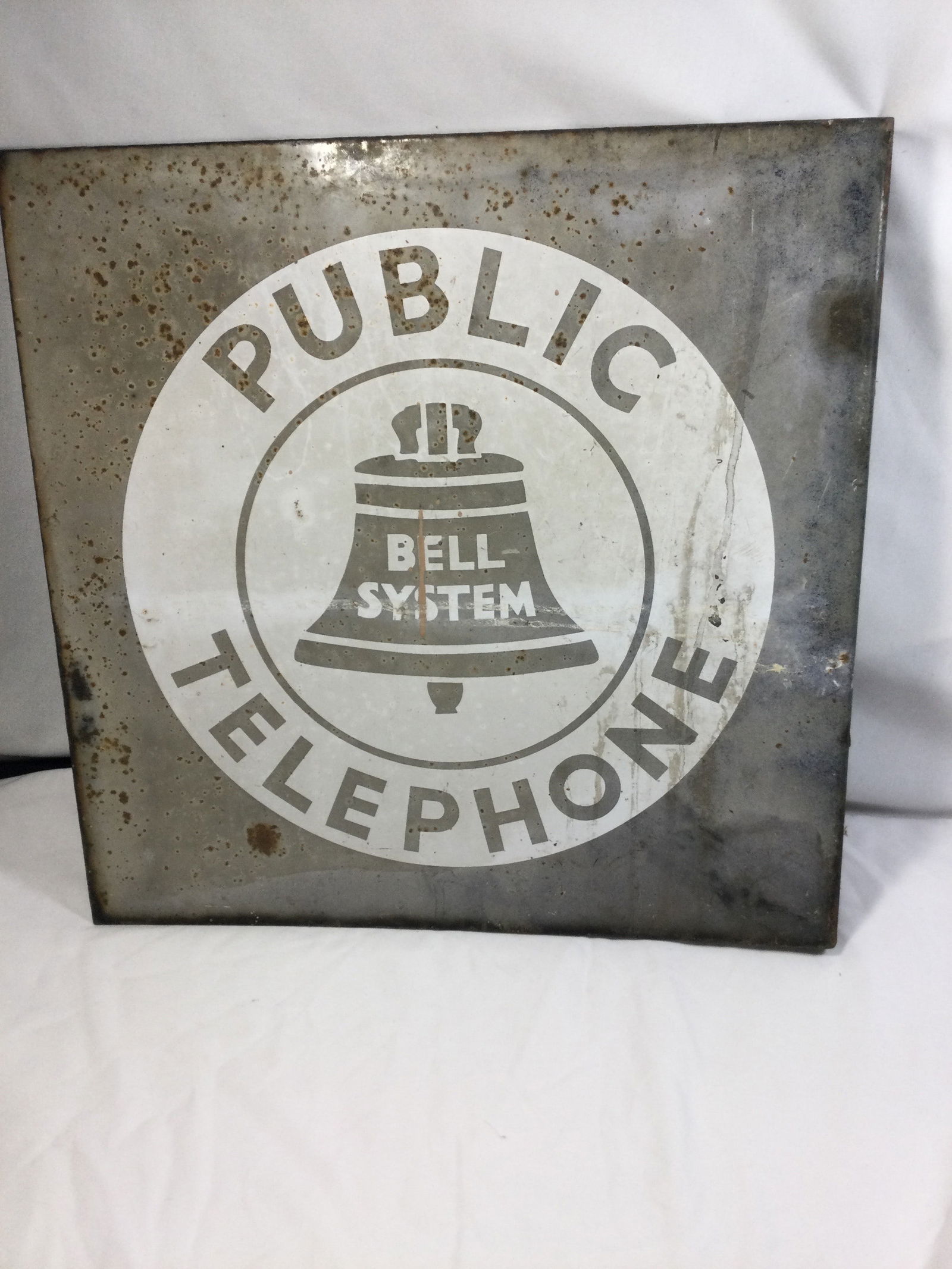Vintage Bell System Public Phone Metal Sign (1 of 5)
