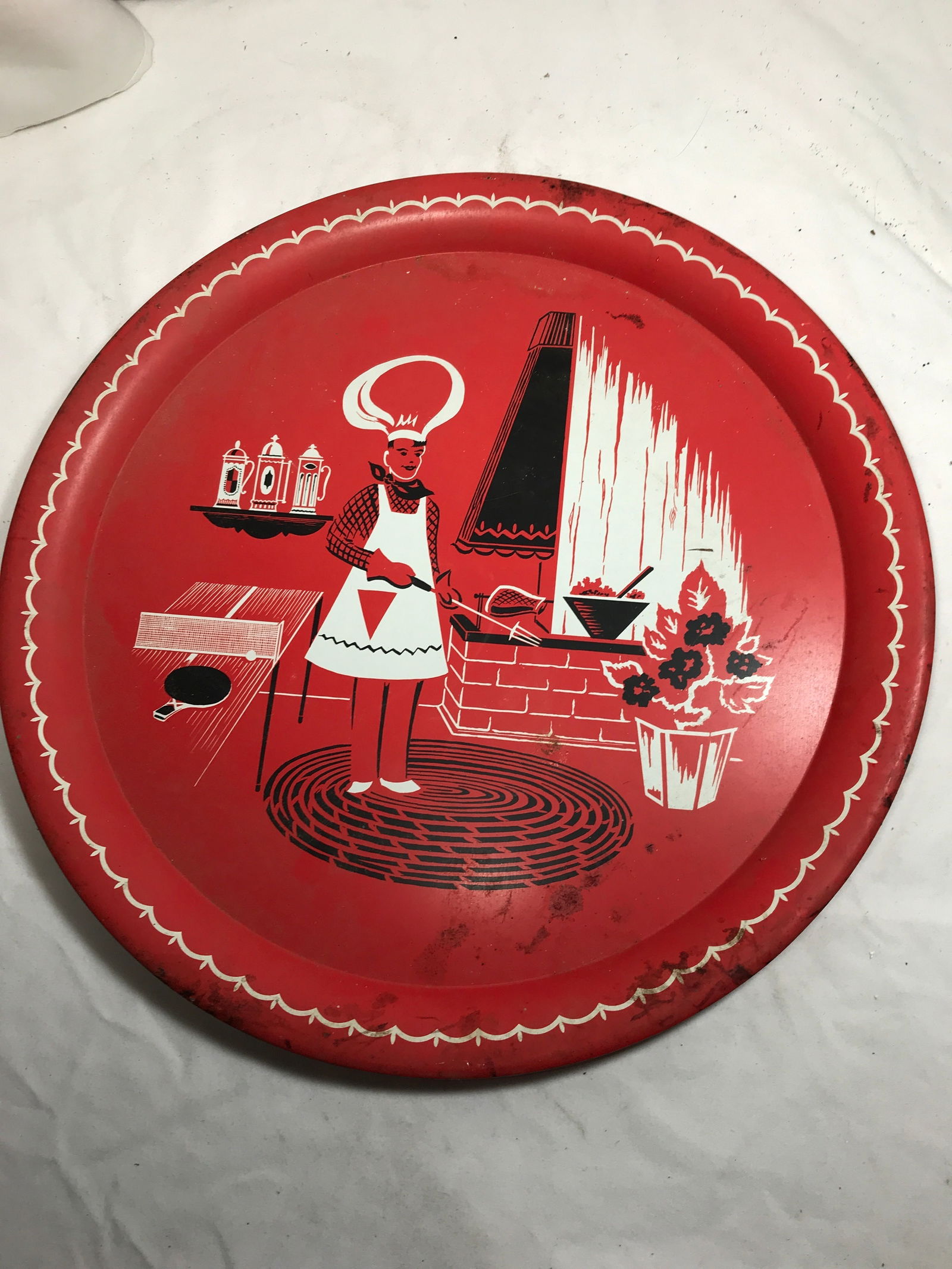 Vintage Mid Century Serving Tray (1 of 3)