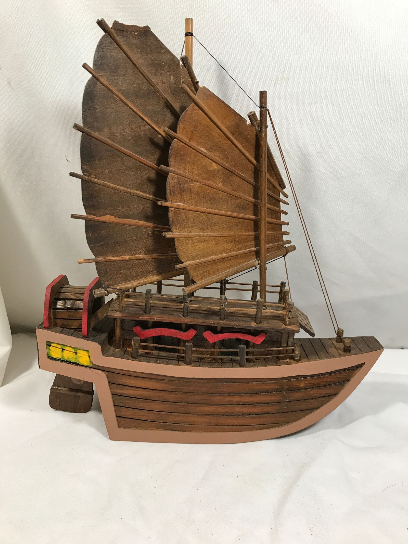Wood Model Chinese Military/Fishing Ship (1 of 5)