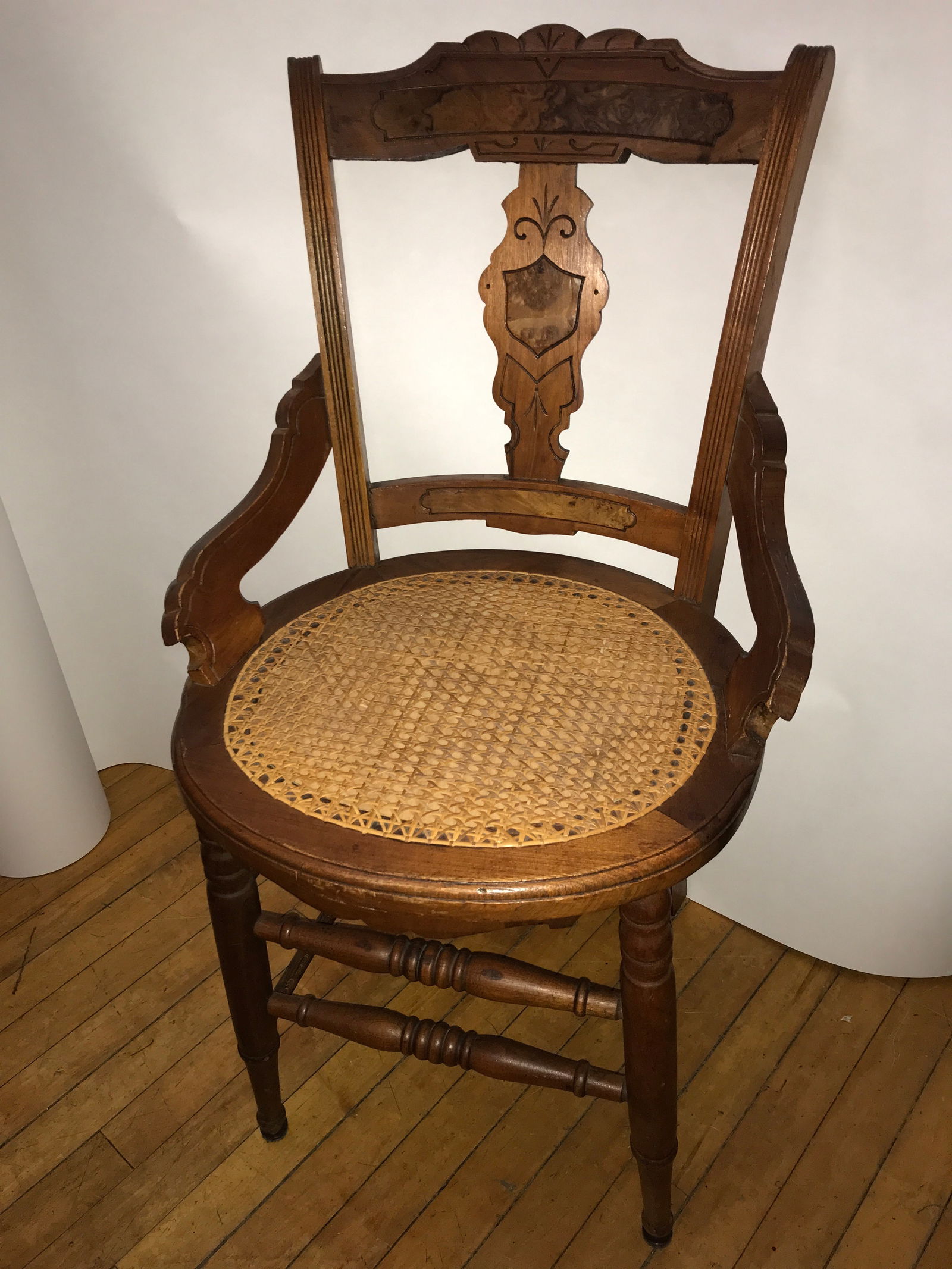 Eastlake Victorian Chair with Cane Seat (1 of 8)