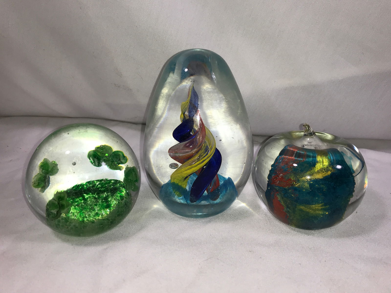 Glass Paperweight Collection (3) (1 of 5)
