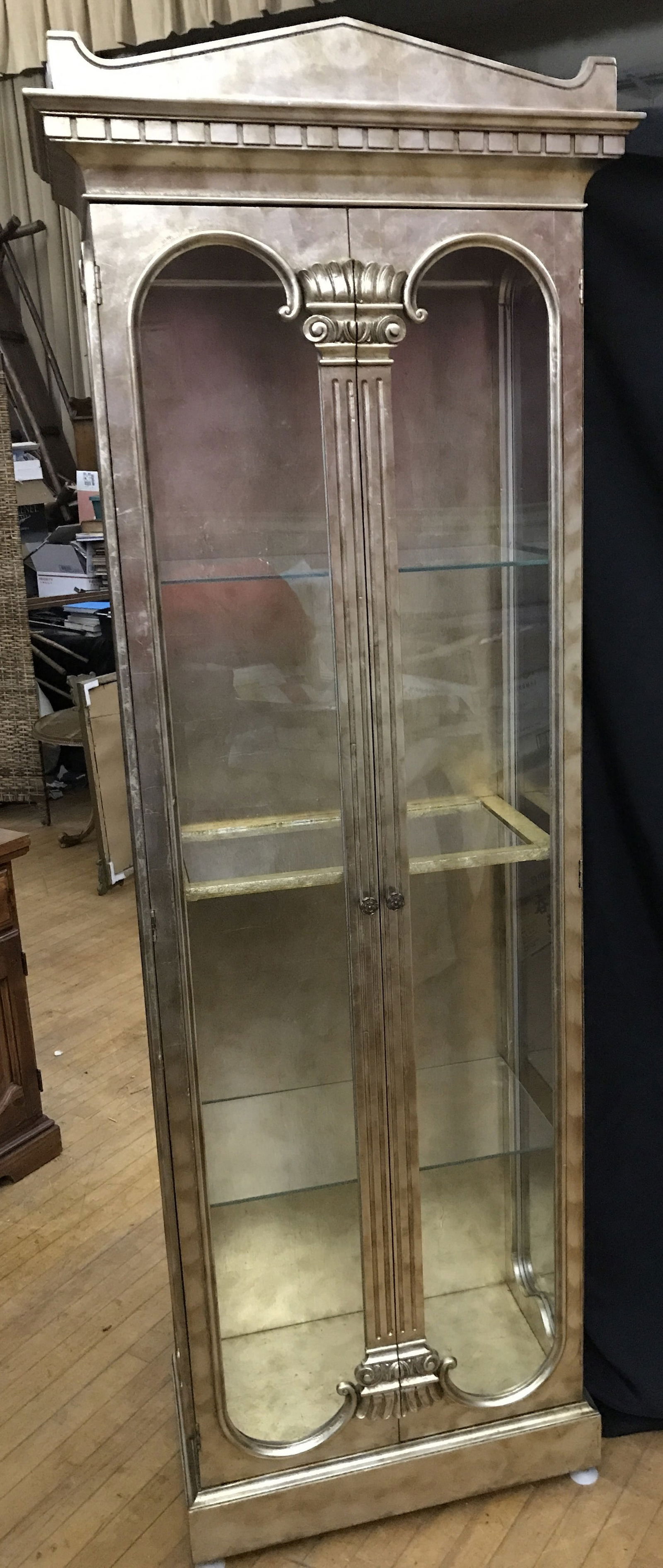 Gold Painted Display Cabinet (1 of 8)
