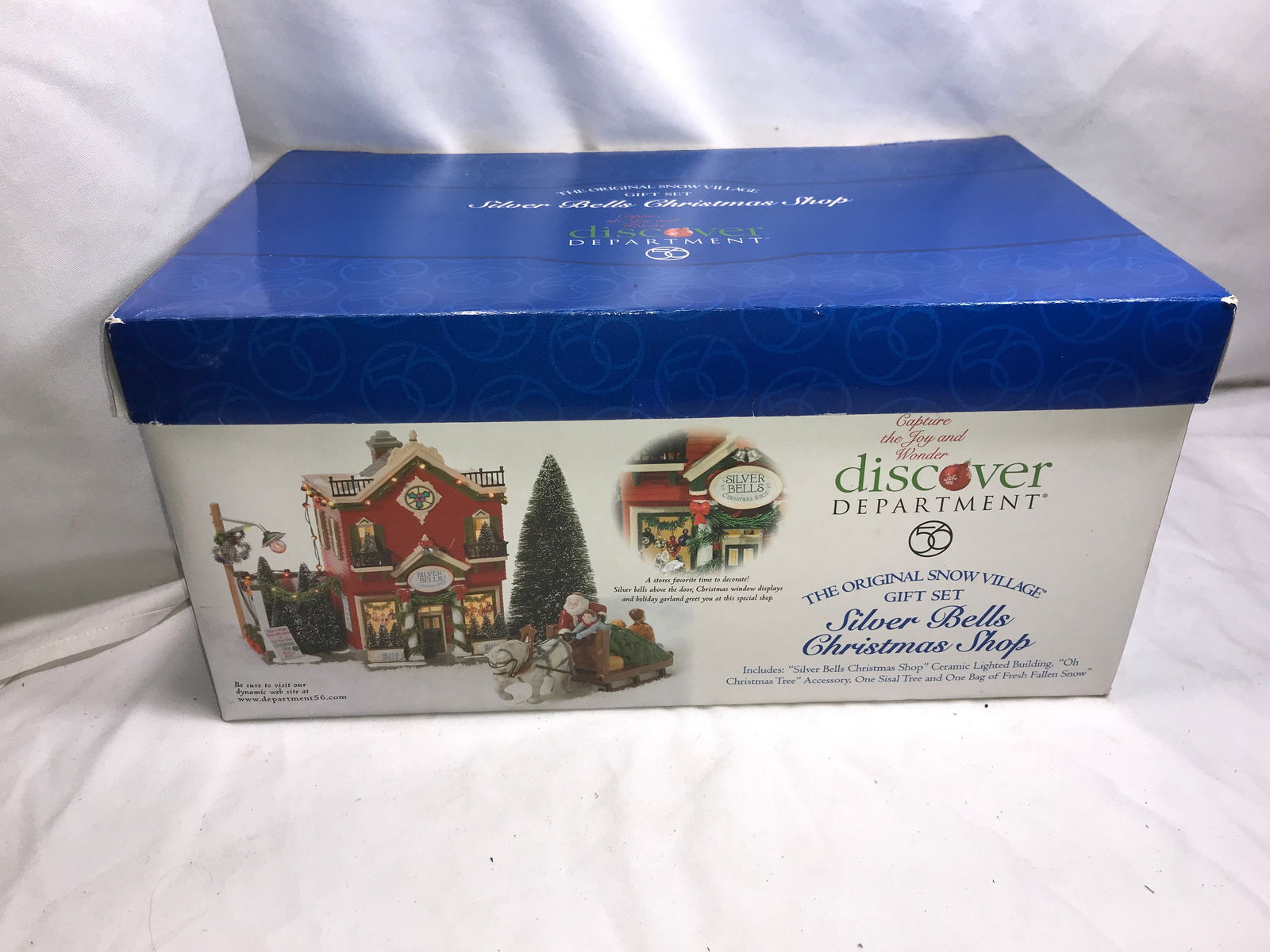 Department 56 Silver Bells Christmas Shop: In org box