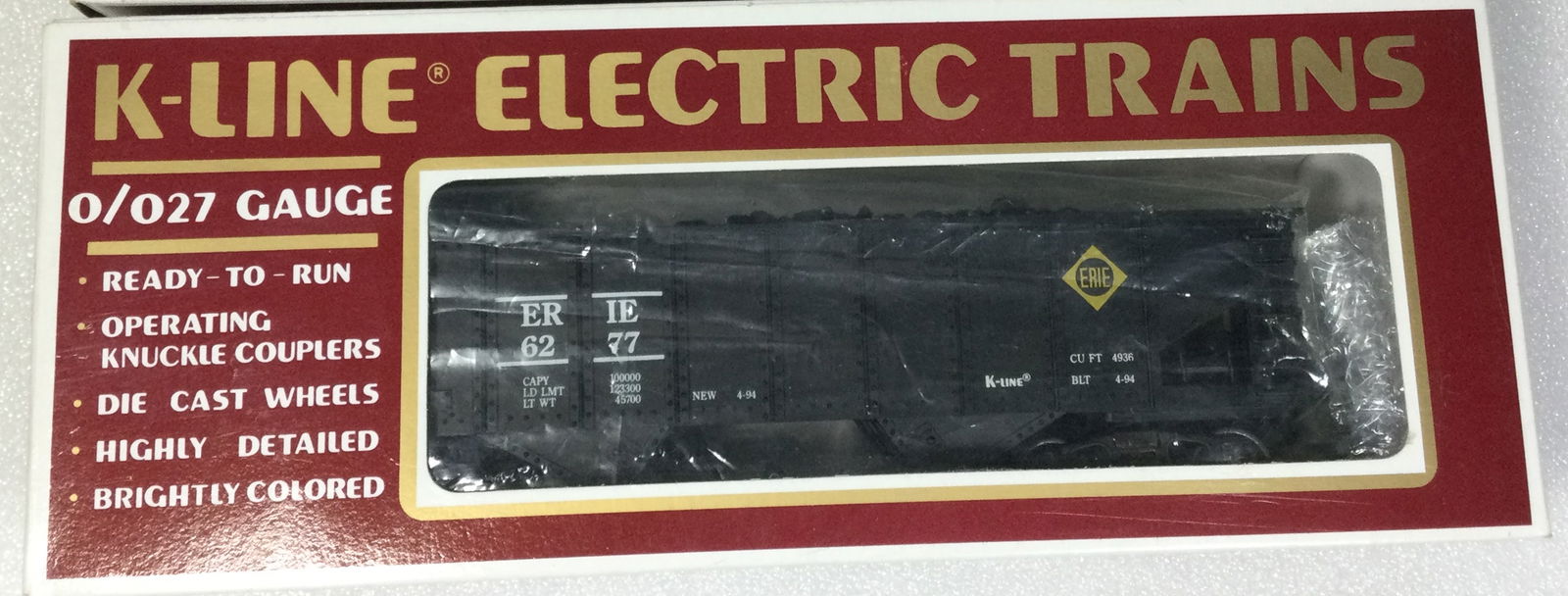 K-Line Erie 6277 Hopper w/ Load New in Box (1 of 4)