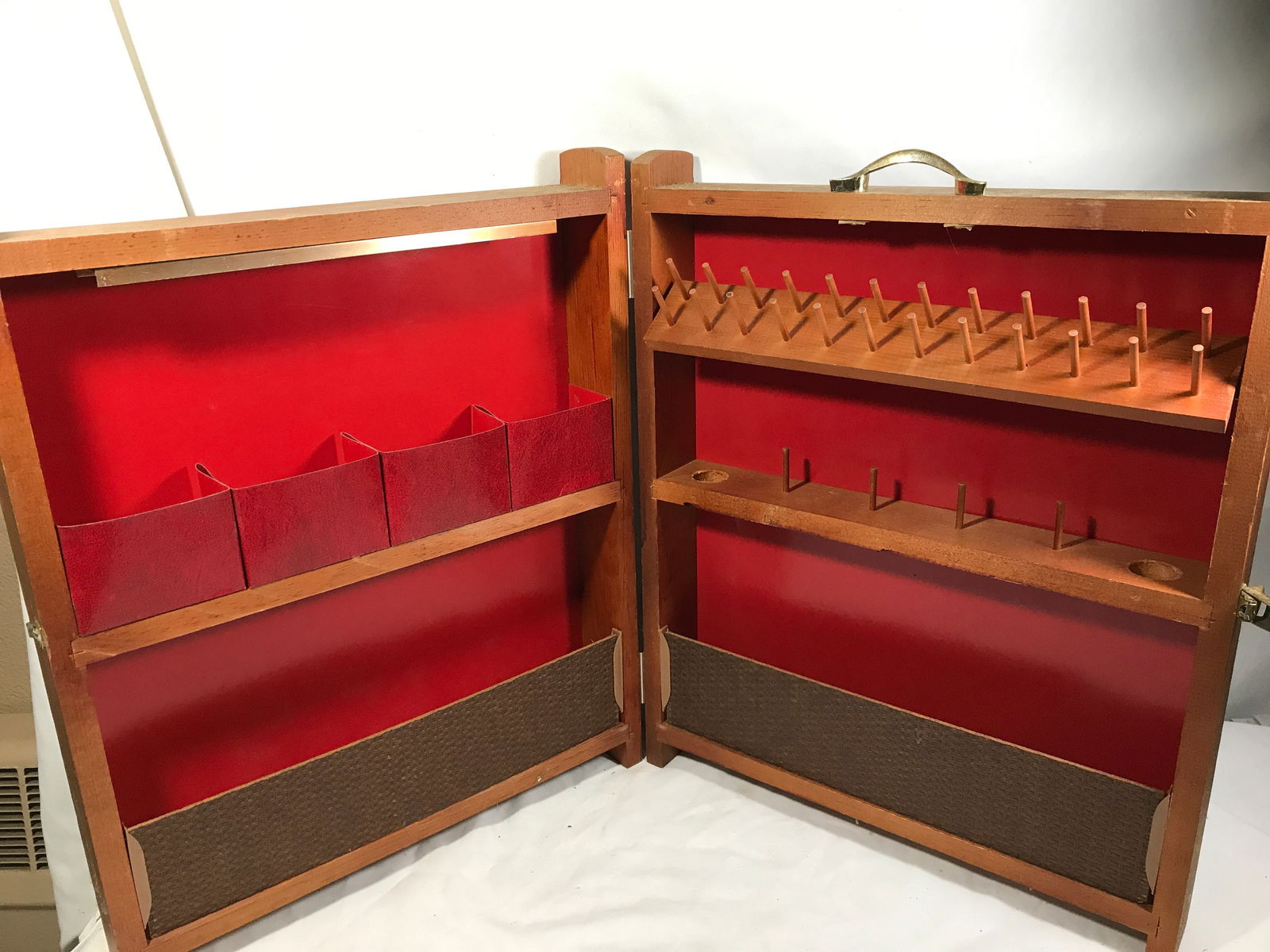 Vintage Portable Wood Storage Cabinet (1 of 5)