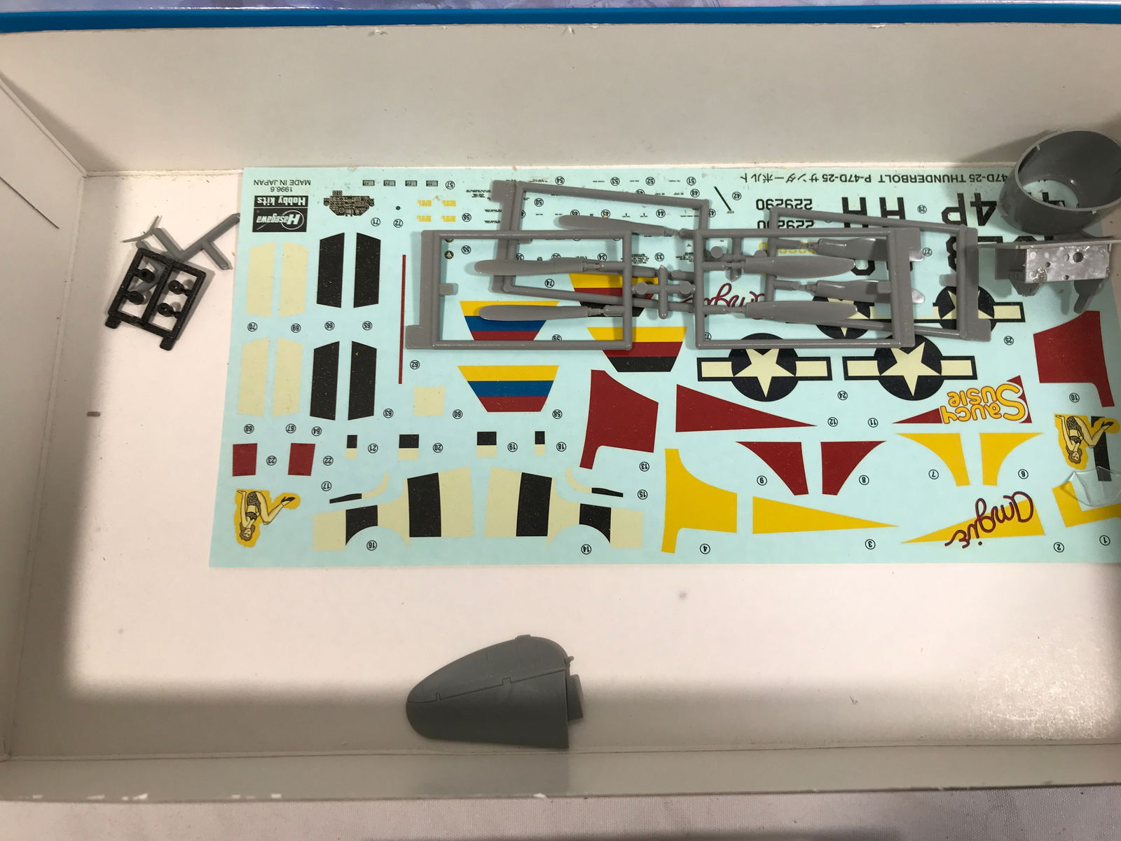 Hasegawa Republic P-47D-25 Thunderbolt: Plastic model kit in original box