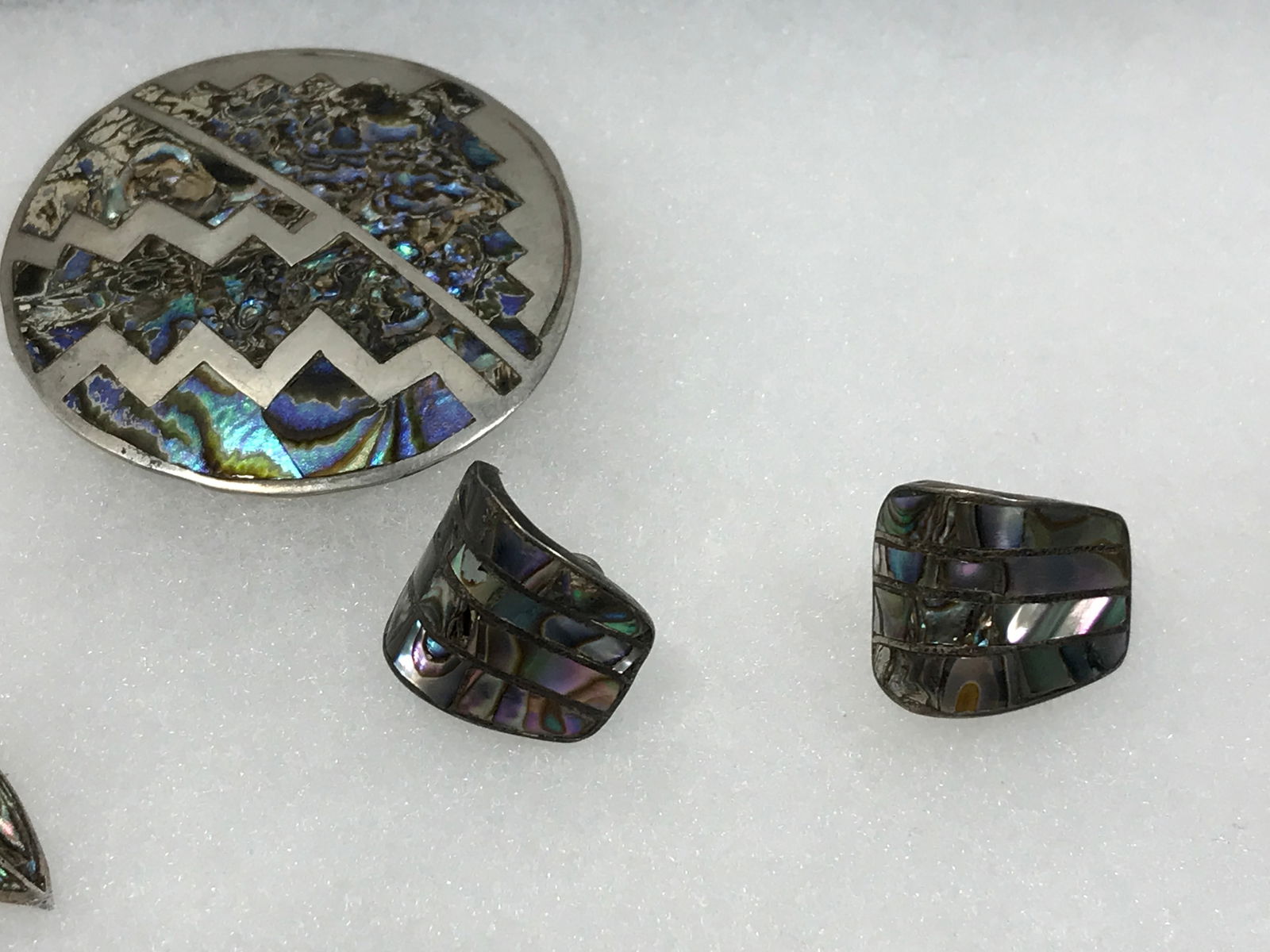 Sterling Abalone Set - 2