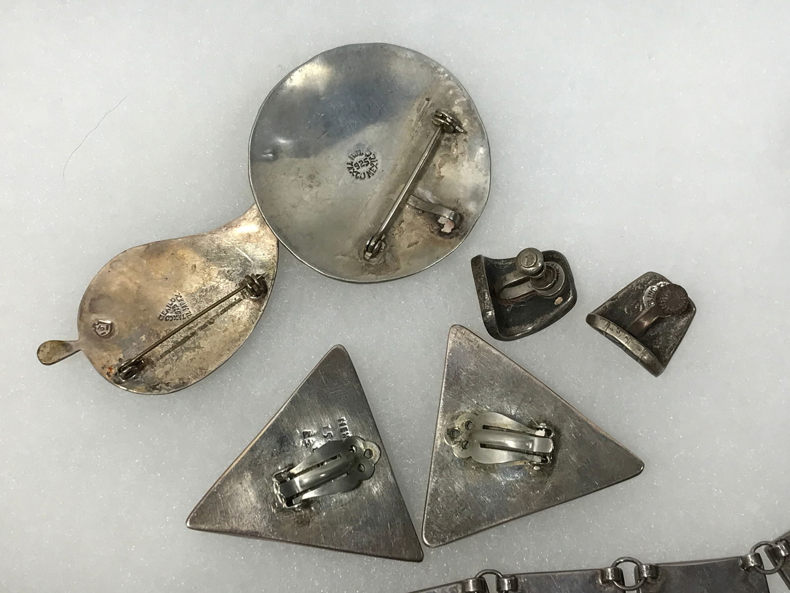 Sterling Abalone Set - 4