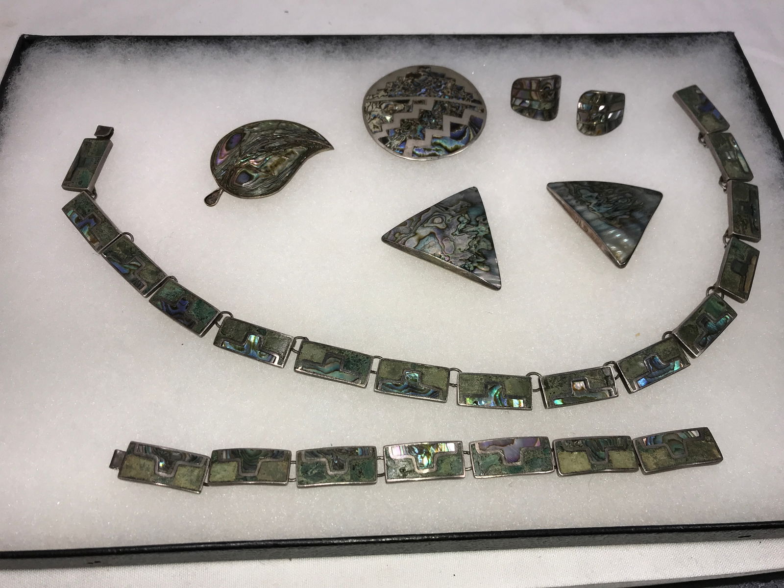 Sterling Abalone Set - 6