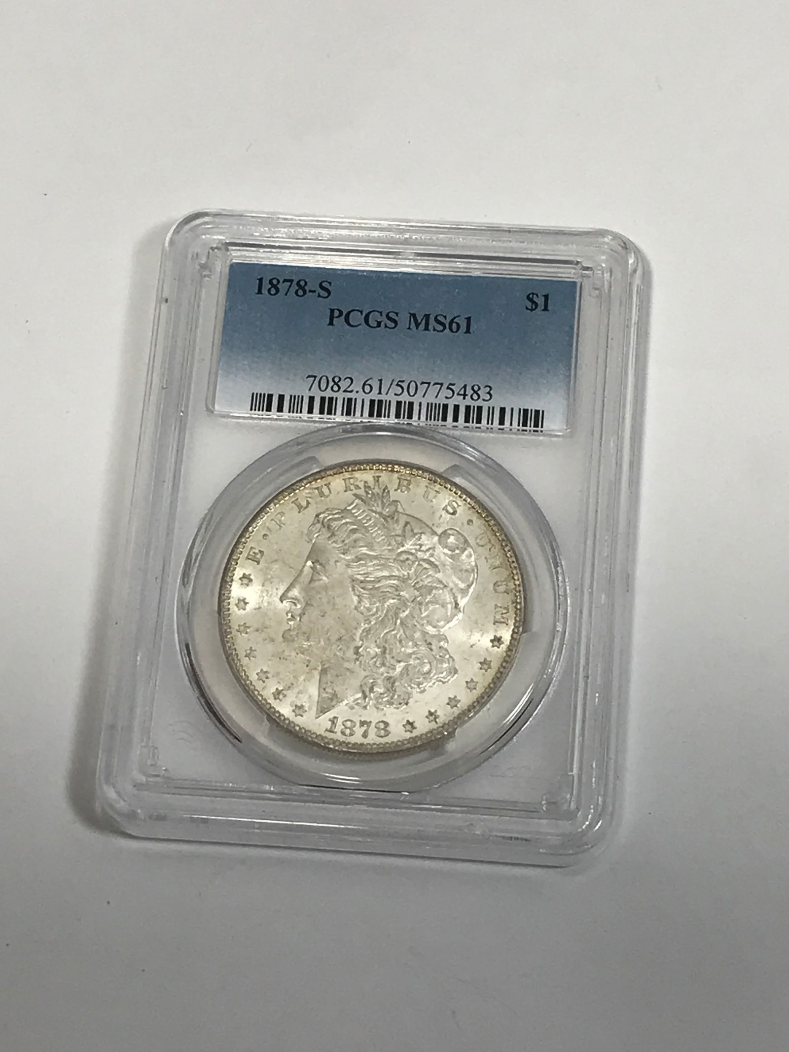 1878-S Morgan Dollar PCGS MS 61: .
