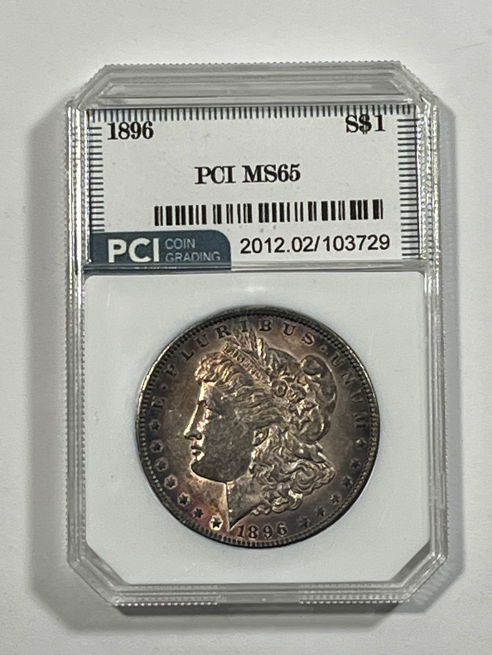 1896 Morgan Dollar PCI MS65: PCI Coin Grading