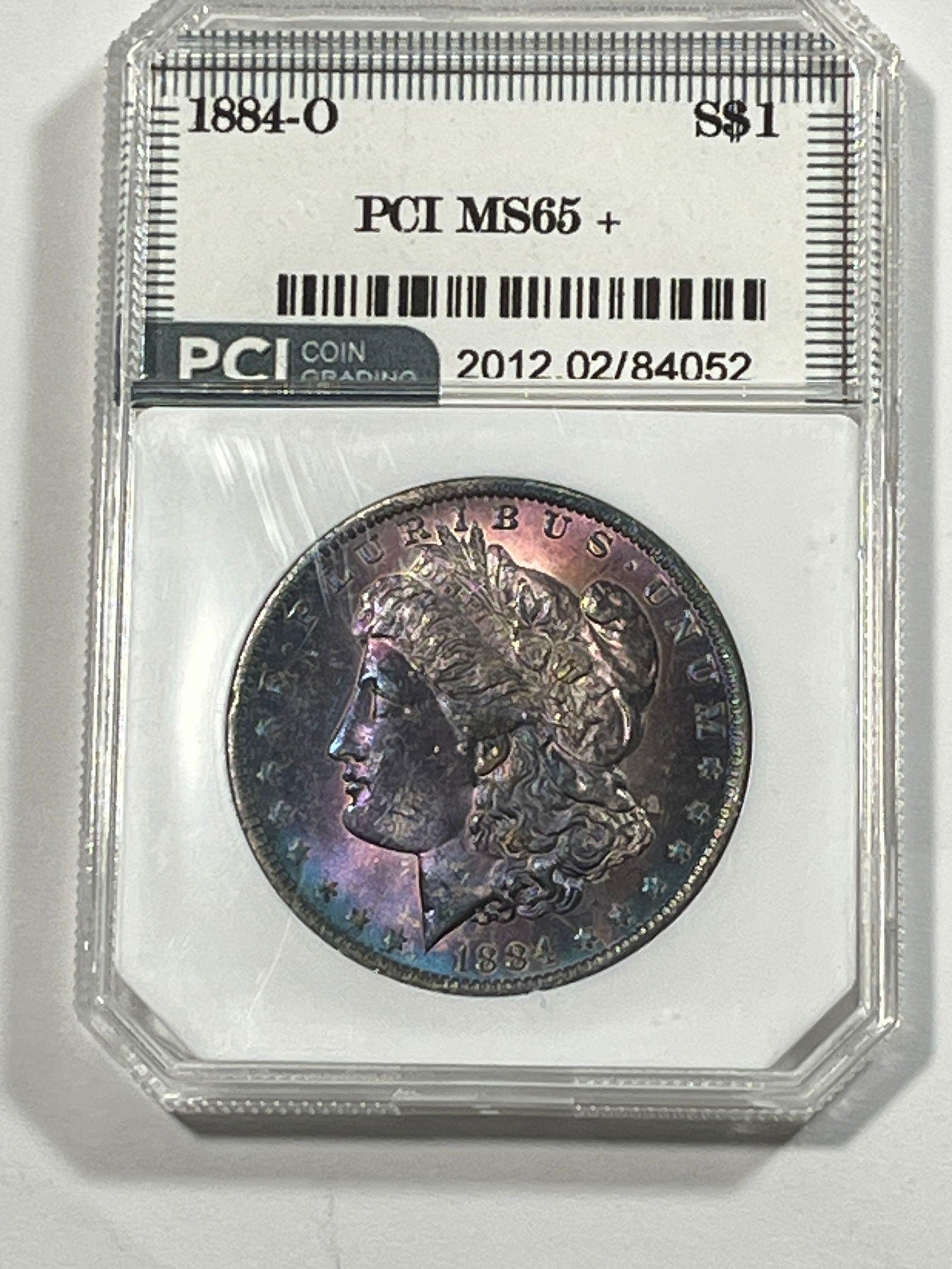 1884 O Morgan Dollar PCI MS65+: .