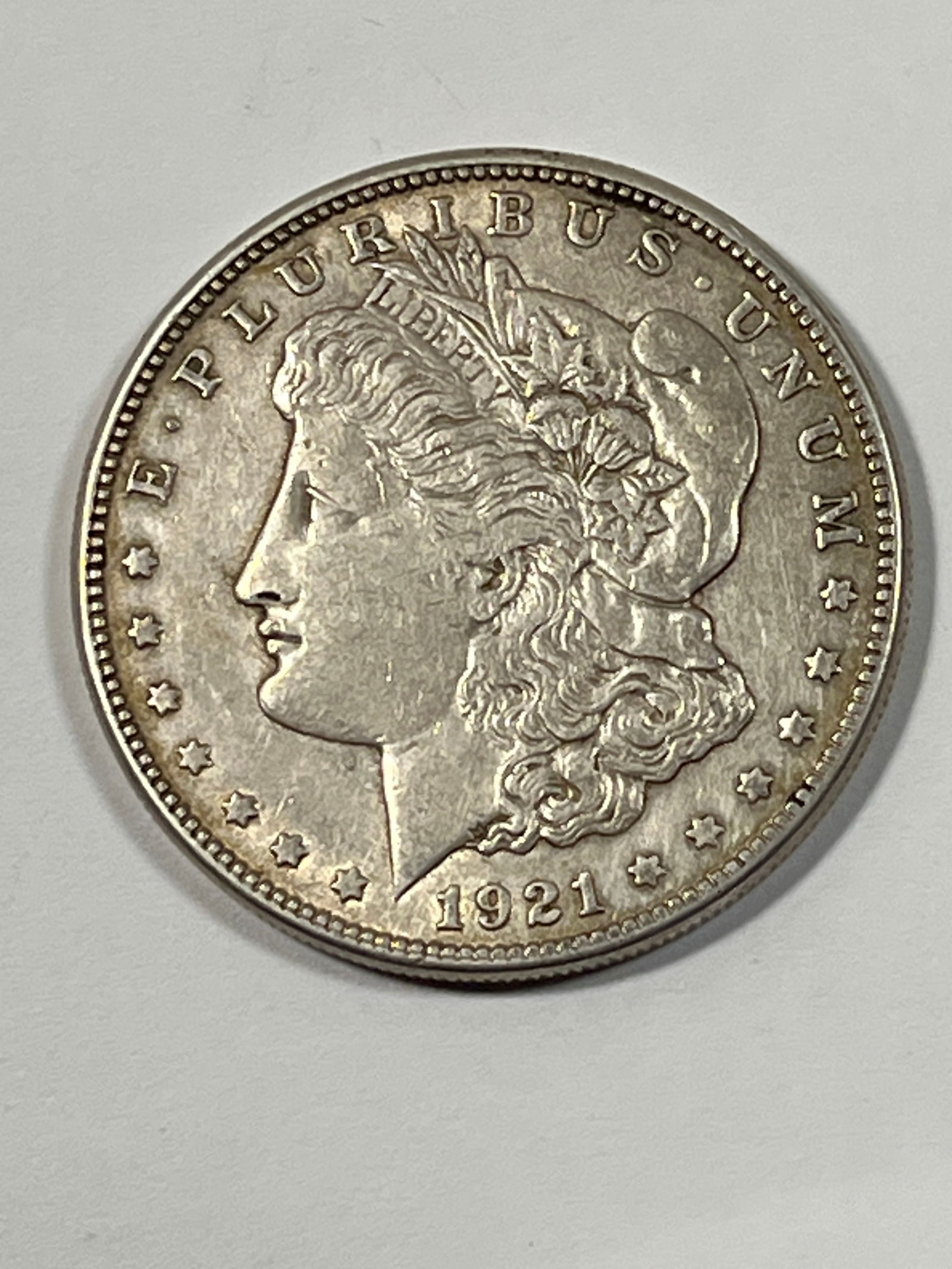 1921 S Morgan Dollar Raw: .