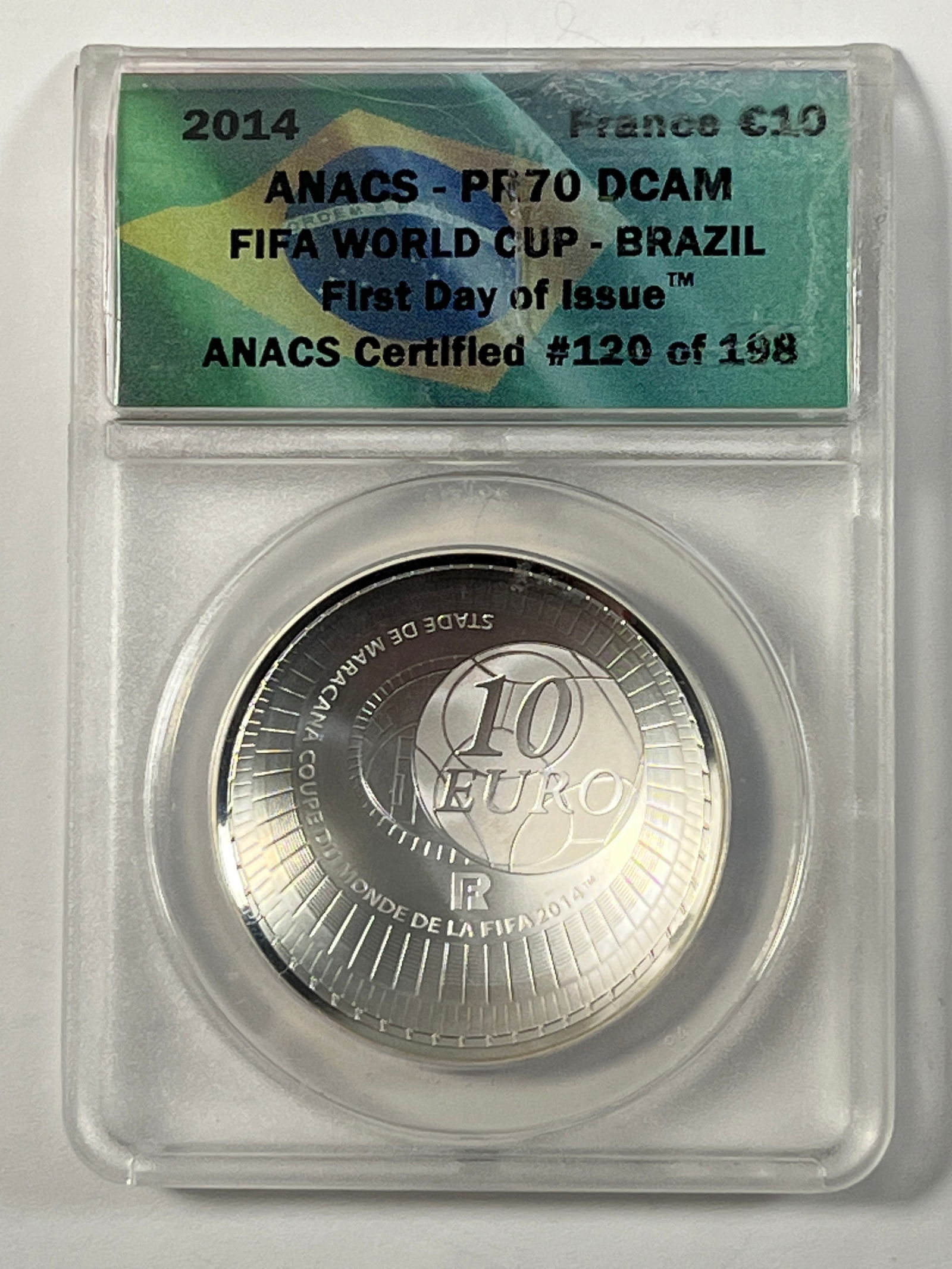 2014 FIFA World Cup Brazil MS70: ANACS Certified 120 of 198