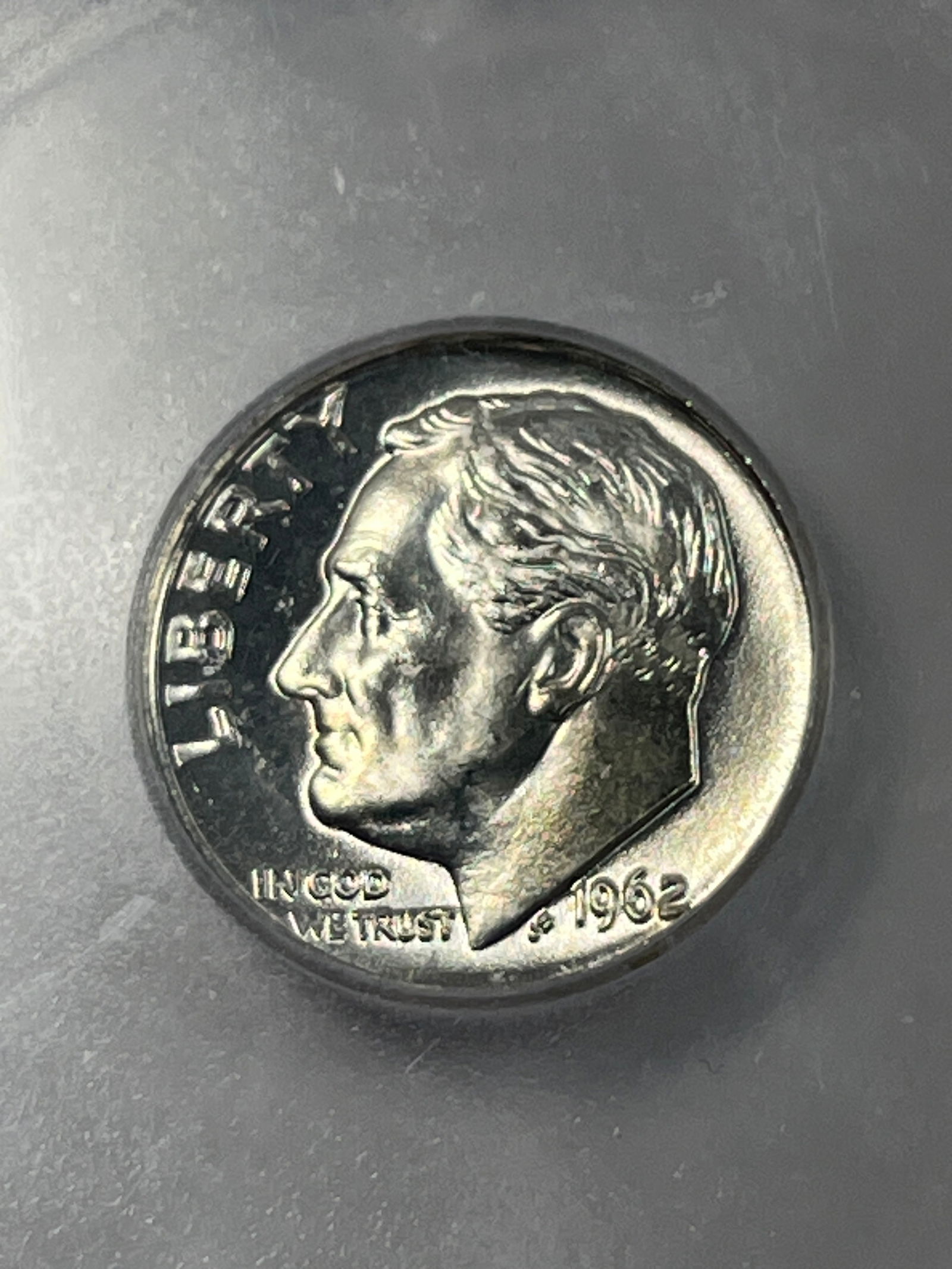 1962-D Eisenhower Dime MS67 - 4