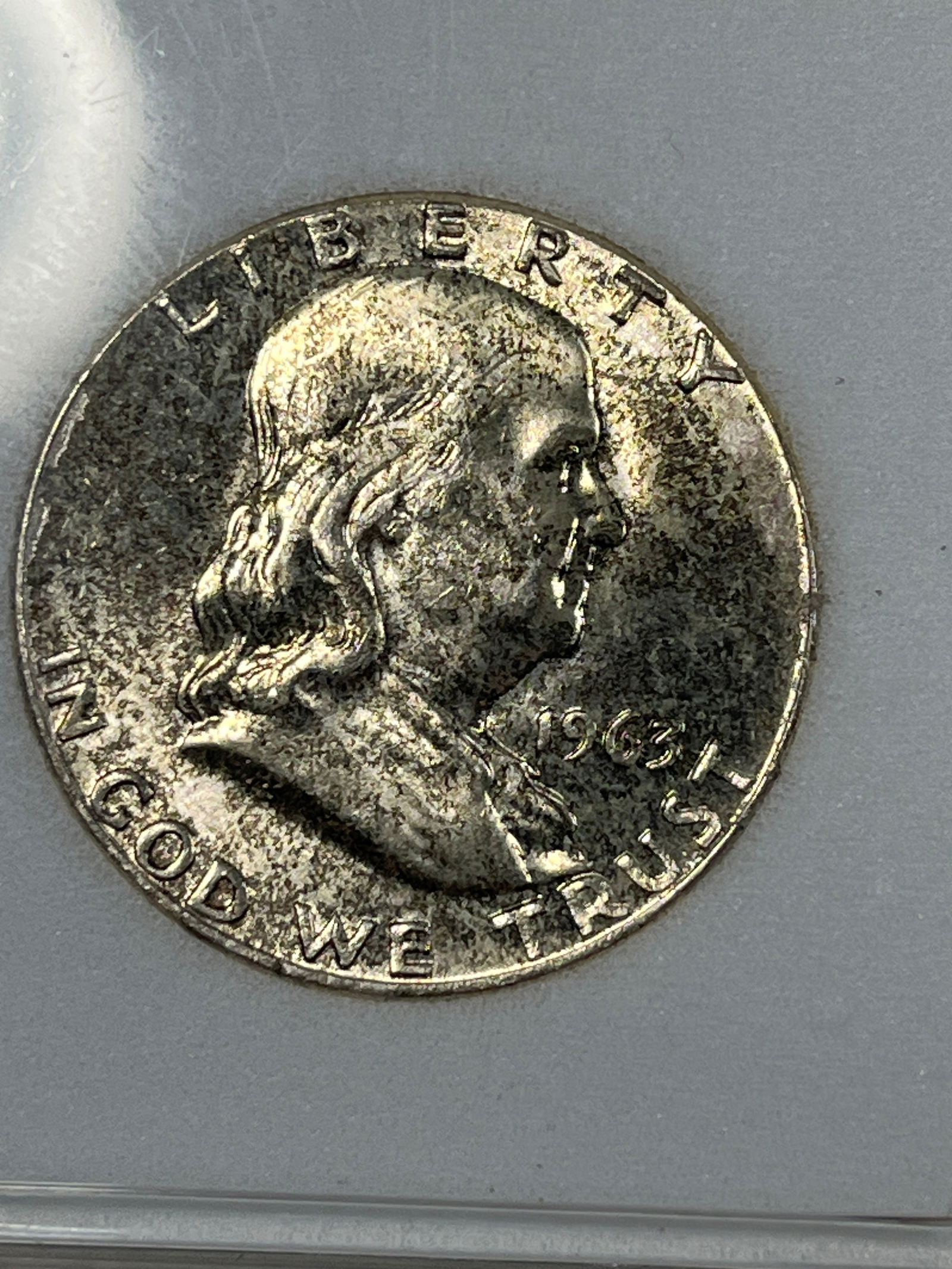 1963 Franklin Half Dollar MS66+ - 6