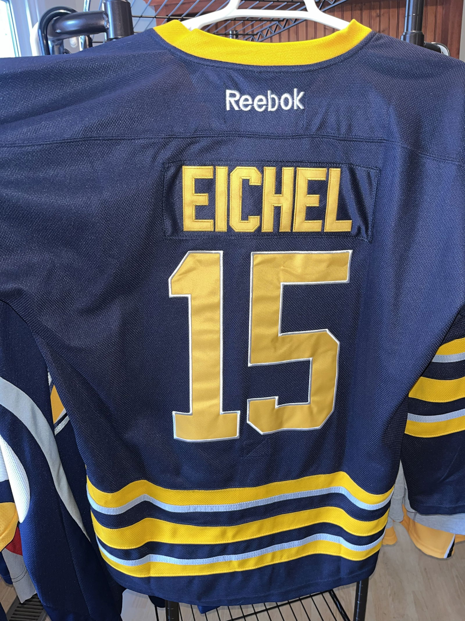 Jack Eichel Buffalo Sabres Center Ice Jersey: with Tags, size 52, Reebok