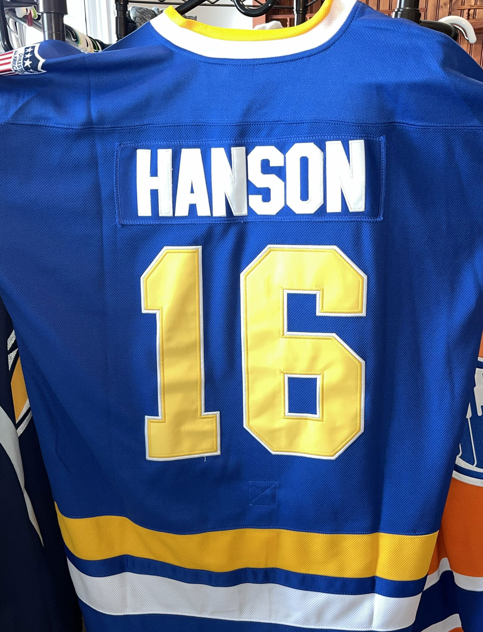 Slap Shot Movie Hockey Jersey Hanson 16: Charlestown Cheifs XL Jersey, looks new!
