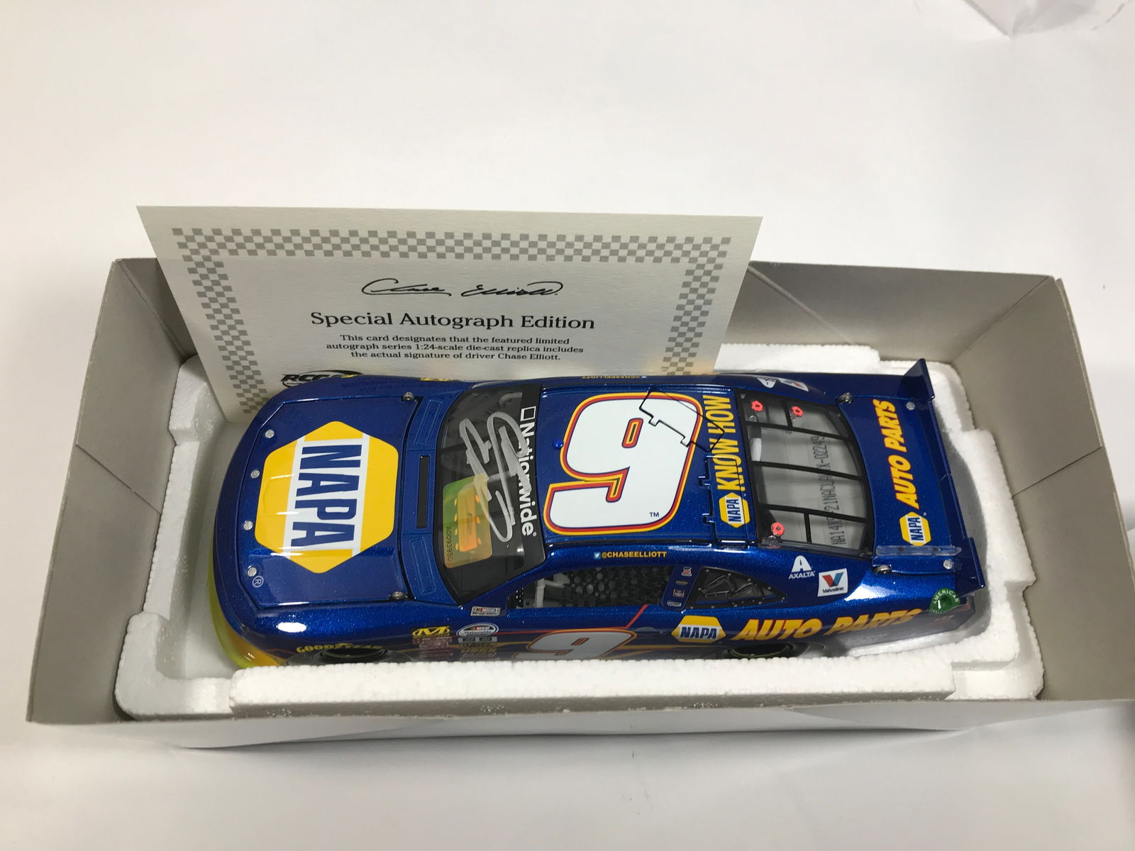 Chase Elliott autographed 2014 Camaro: Special Autographed Edition 2014, #9 NAPA in org box