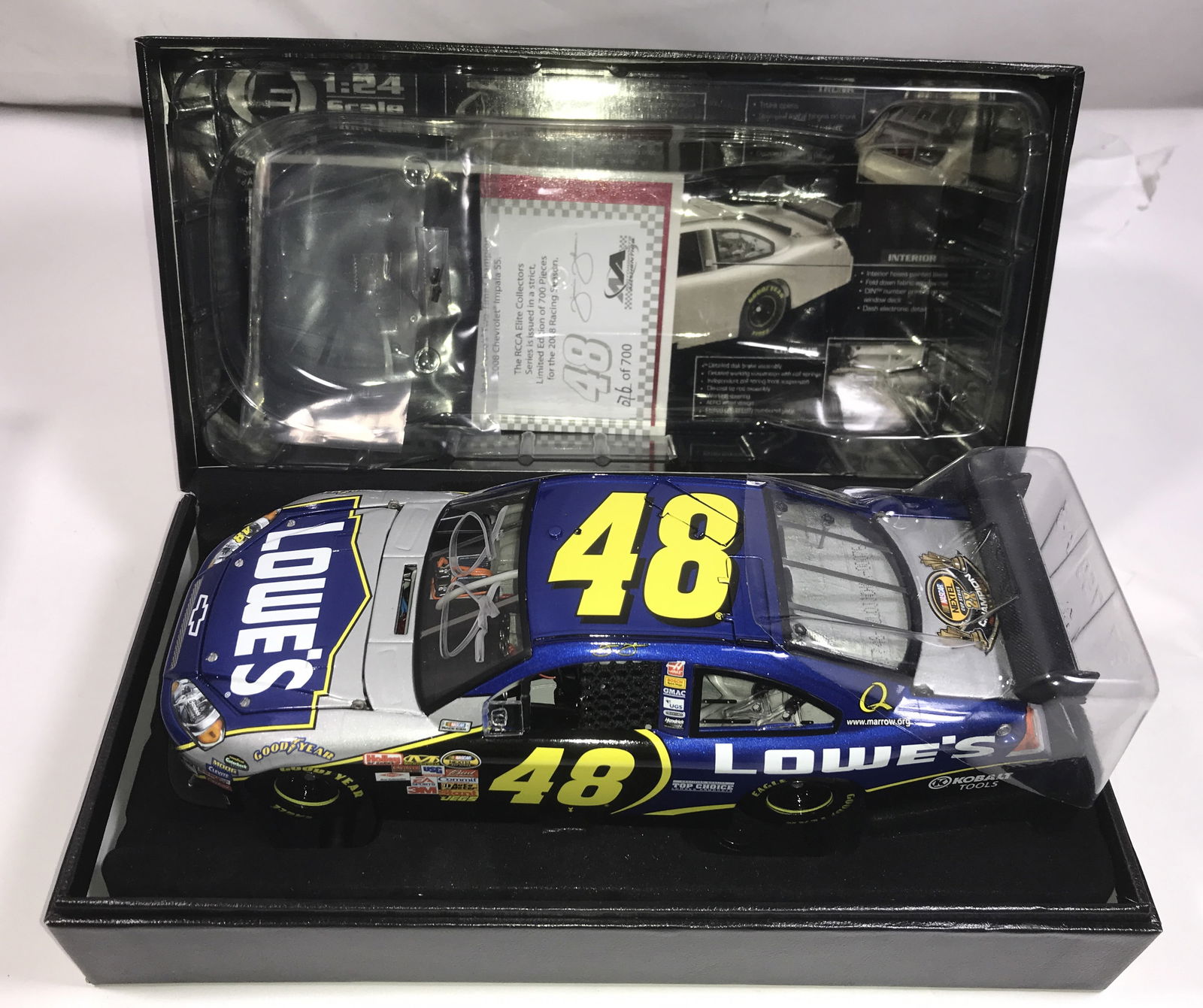 Jimmie Johnson autographed 2007 Impala SS: Nextel Cup Champion Elite 1 of 700 in org box