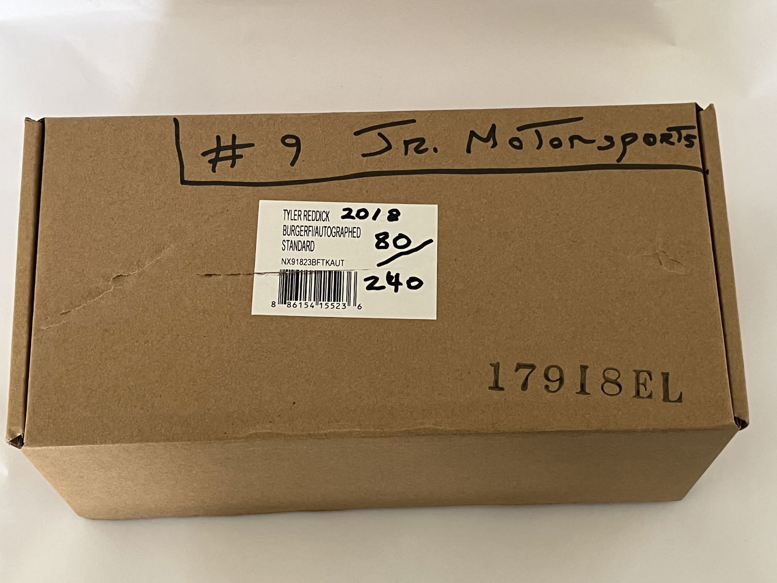 2018 Lionel Racing Tyler Reddick #9 BurgerFi Autographed 1:24 Die-cast: Lionel Racing, 2018, Action Racing Collectables, NX91823BFTKAUT, Tyler Reddick, Rookie Season (RC), Autographed Limited Edition #80/240, Silver Hologram Certified.