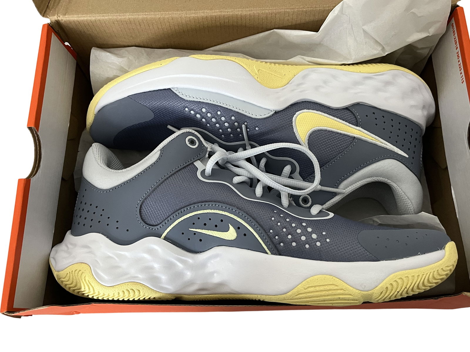 Nike Basketball Sneakers Ashen Slate Colorway Size 10.5: Appear to have never been opened. Nike Fly.By Mid 3 basketball sneakers featuring a multi-textured upper constructed from Ashen Slate grey mesh and synthetic panels.