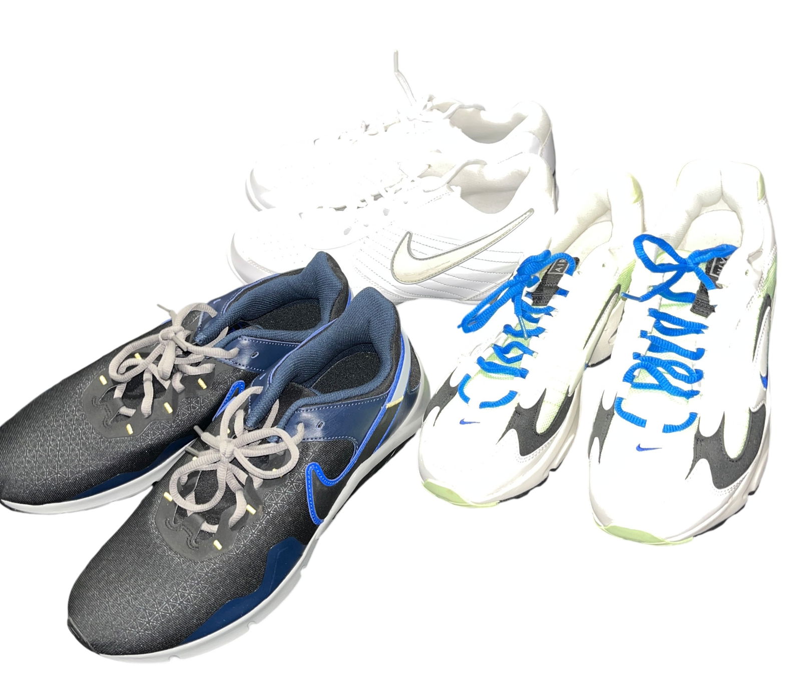 Nike Collection of Three Pairs of Sneakers All Size 10.5: This lot consists of three pairs of Nike athletic sneakers in various styles.