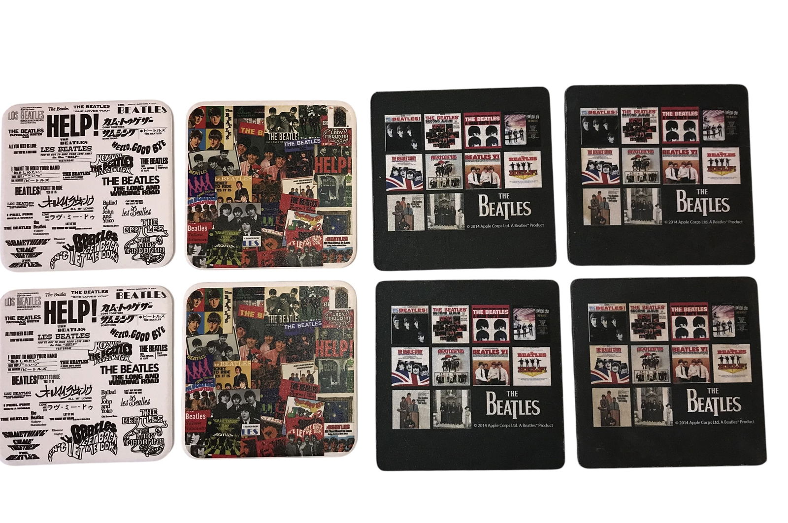 The Beatles Collection - Game, Puzzle, Glasses & Coasters: This whole collection for one $. Amazing Collection for any fan of the Fab Four! Includes 4 Glasses new in box, The Beatles Trivial Pursuit, The Beatles Jigsaw Puzzle & 8 coasters.