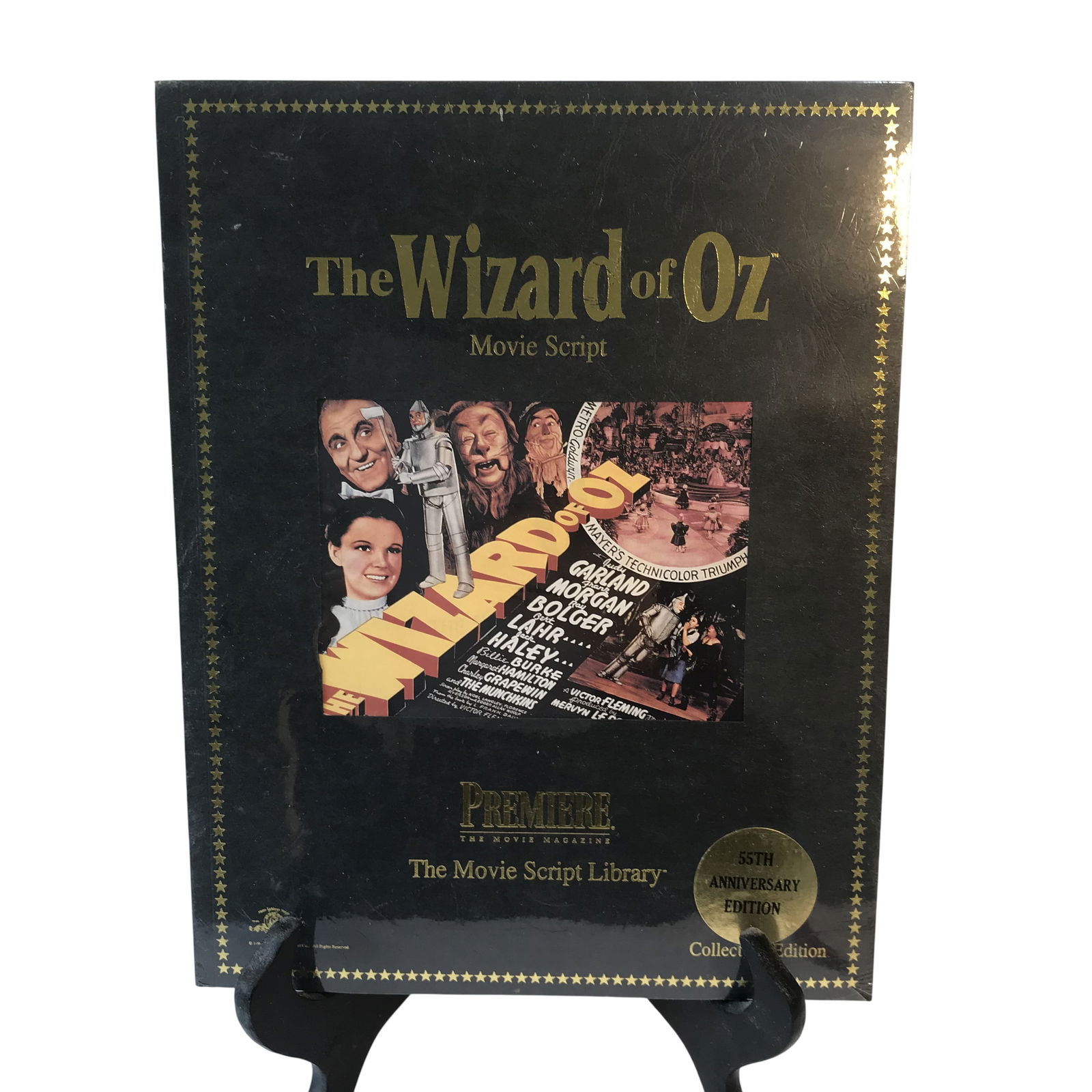 The Wizard of Oz 55th Anniversary Movie Script Library Book w/ COA: Premiere The Movie Magazine still wrapped. This is a collector edition movie script book for the 1939 film The Wizard of Oz, published as part of The Movie Script Library by Premiere: The Movie