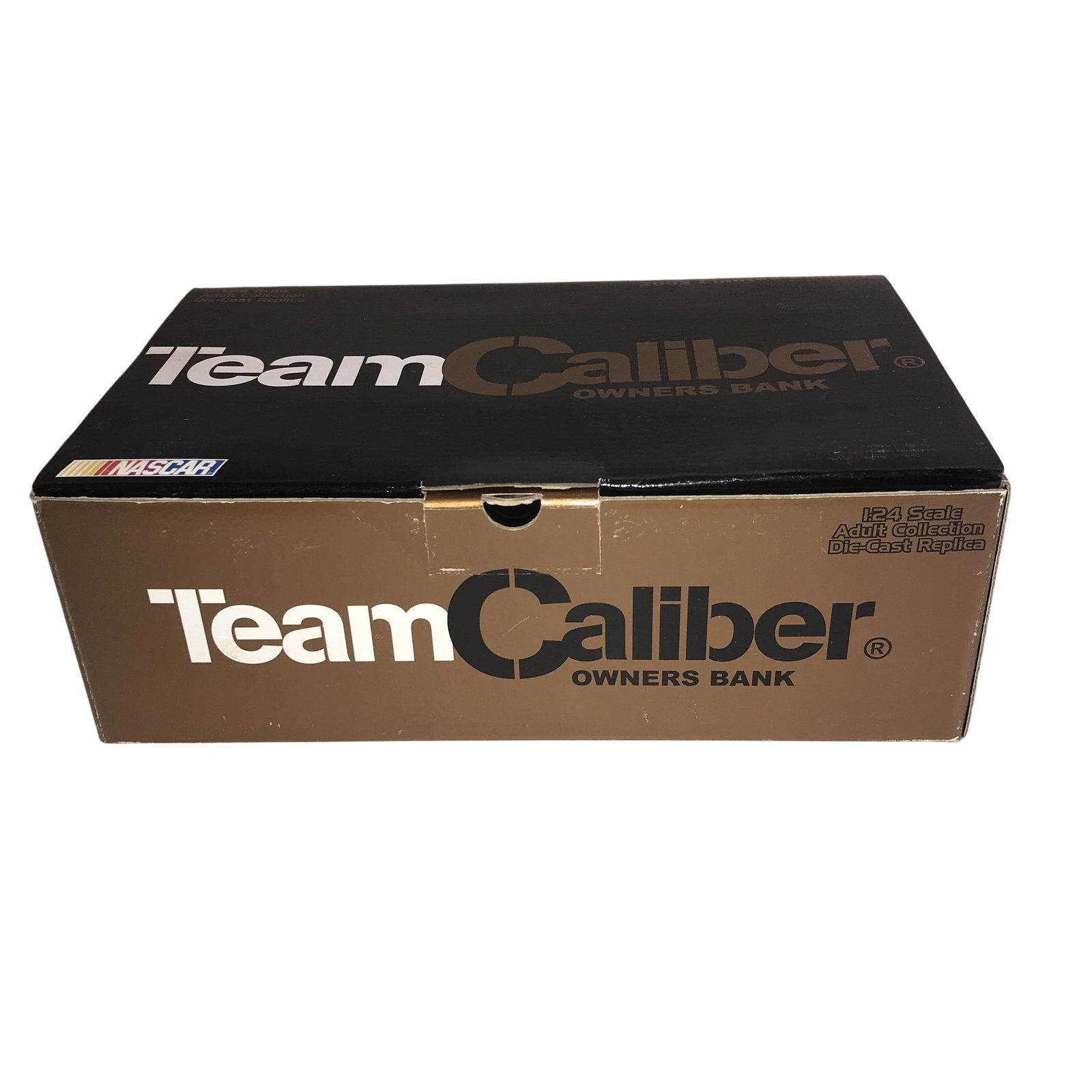 TeamCaliber Owners Bank 1:24 Scale Jimmie Johnson #48 Lowe's Die-Cast Replica Stock Car Bank: TeamCaliber Owners Bank 1:24 scale die-cast replica stock car bank, 2002 limited edition. This model represents the number 48 Lowe's Chevrolet driven by Jimmie Johnson and features a die-cast body and