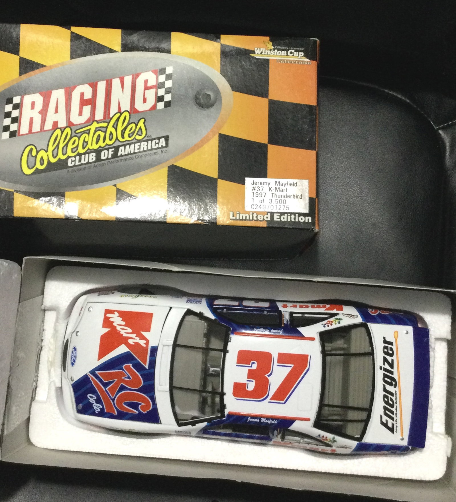 NASCAR Jeremy Mayfield, 1997 Thunderbird: #37 K-Mart / 1 of 3500 in org box