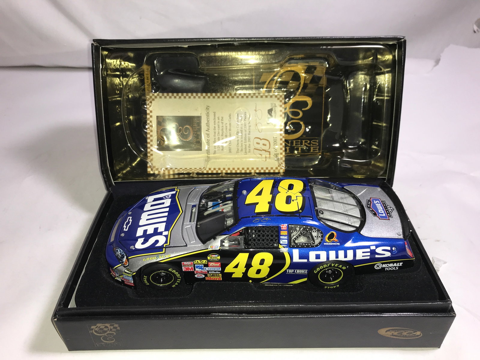 Owners Elite Limited Edition Jimmy Johnson 2007: #48 Lowe’s / 1 of 2007,1:24 die cast in original box