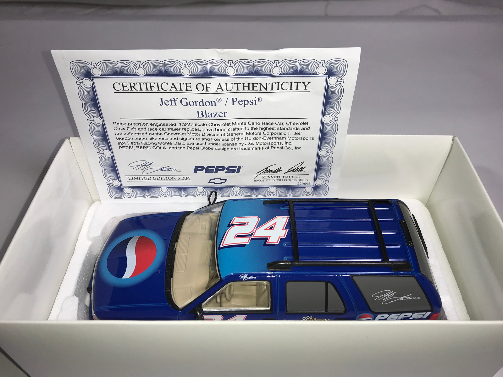 Jeff Gordon/Pepsi Blazer/Limited Edition of 5004: .