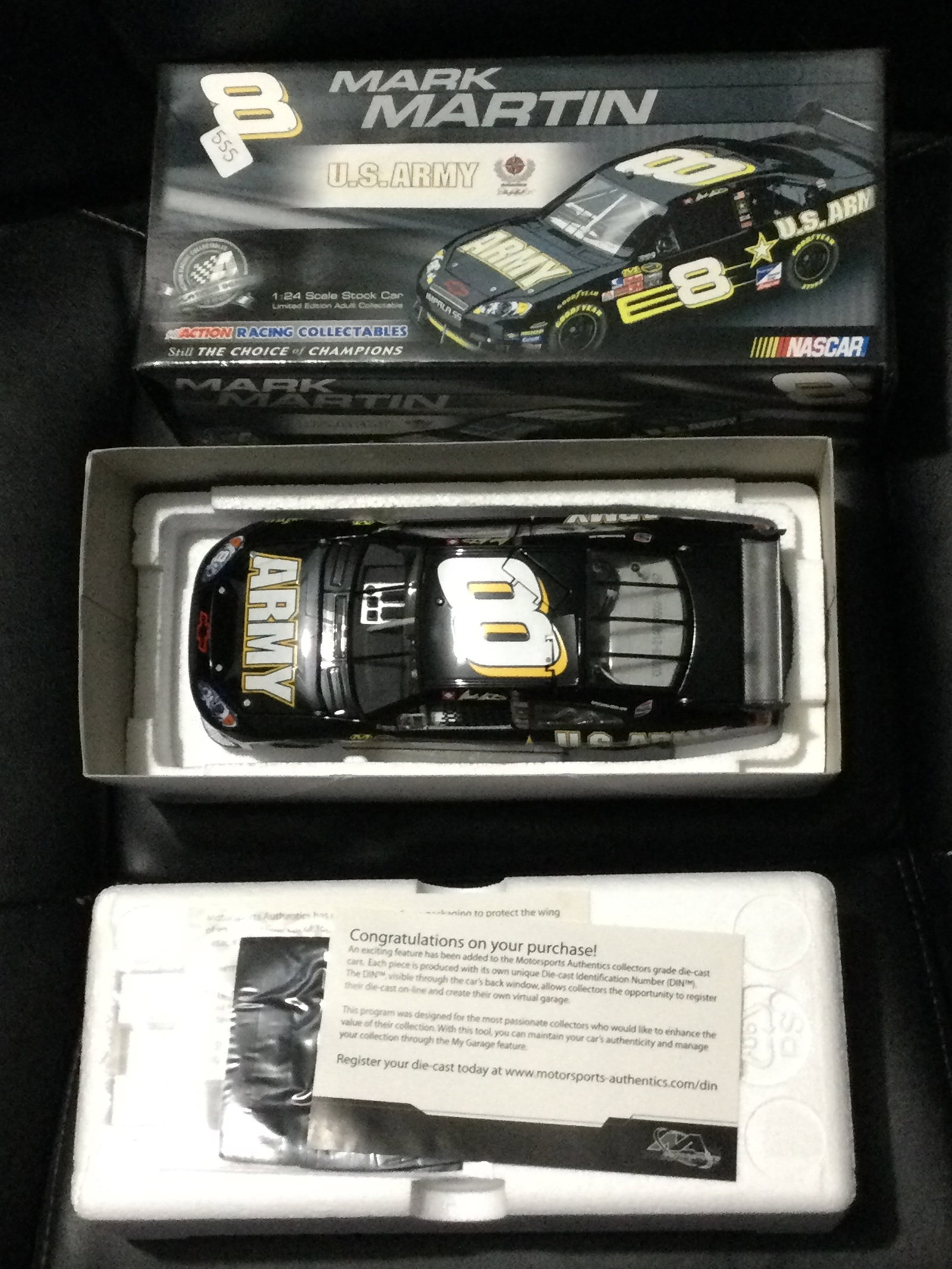 Mark Martin 2008 impala SS US Army LE: #8 Army / 1 of 8004, 1:24 die cast in original box
