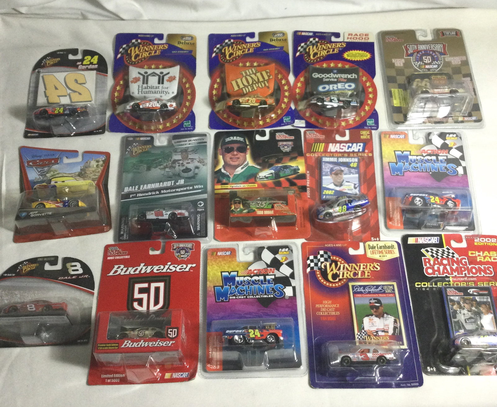New Sealed Die Cast Racing Cars 1:64 Scale: 15 total from different manufacturers