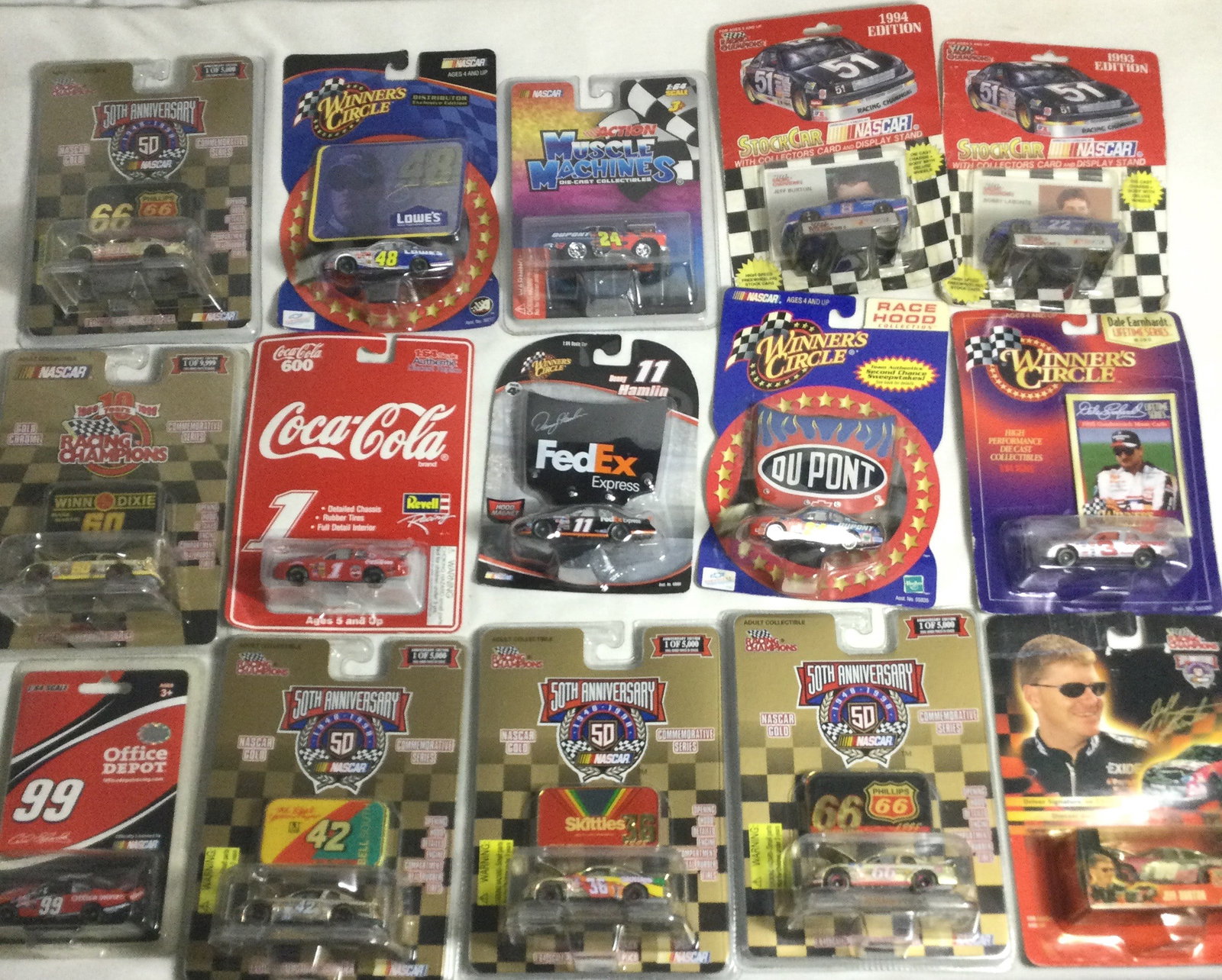15 Die Cast 1:64 Scale Racing Cars New in Package (1 of 4)
